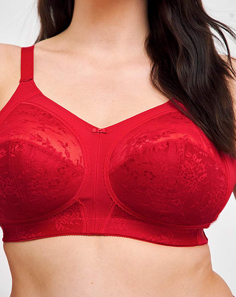Goddess Verity Non Wired Bra Red