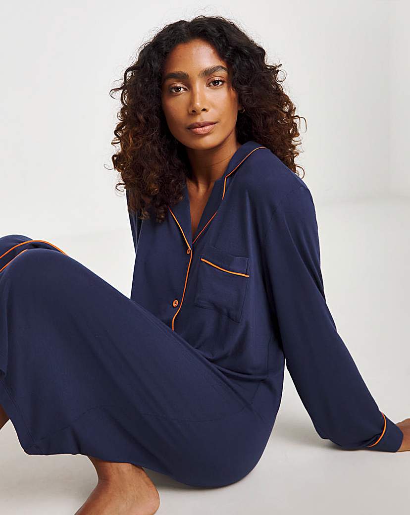 Cyberjammies Jersey Nightshirt Navy