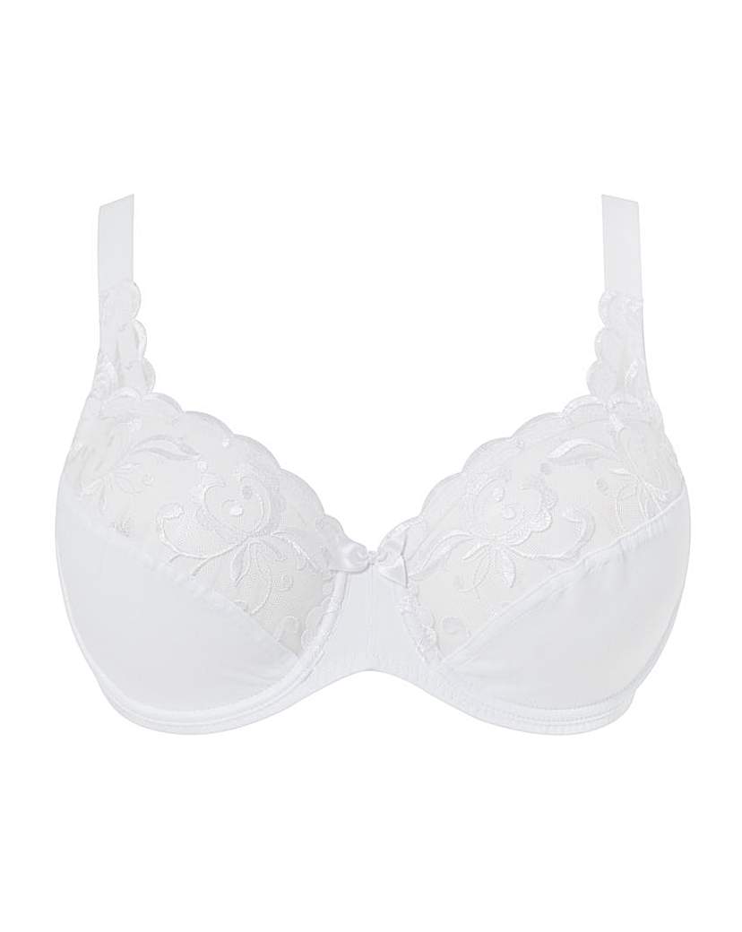 Playtex Flower Elegance Emb Bra White