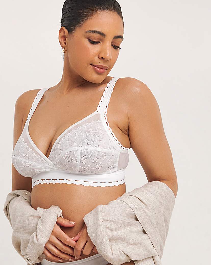 Playtex Classic Lace Support Bra White