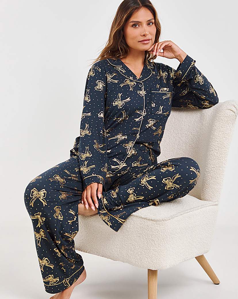 Chelsea Peers Jersey Foil Bow PJ Set