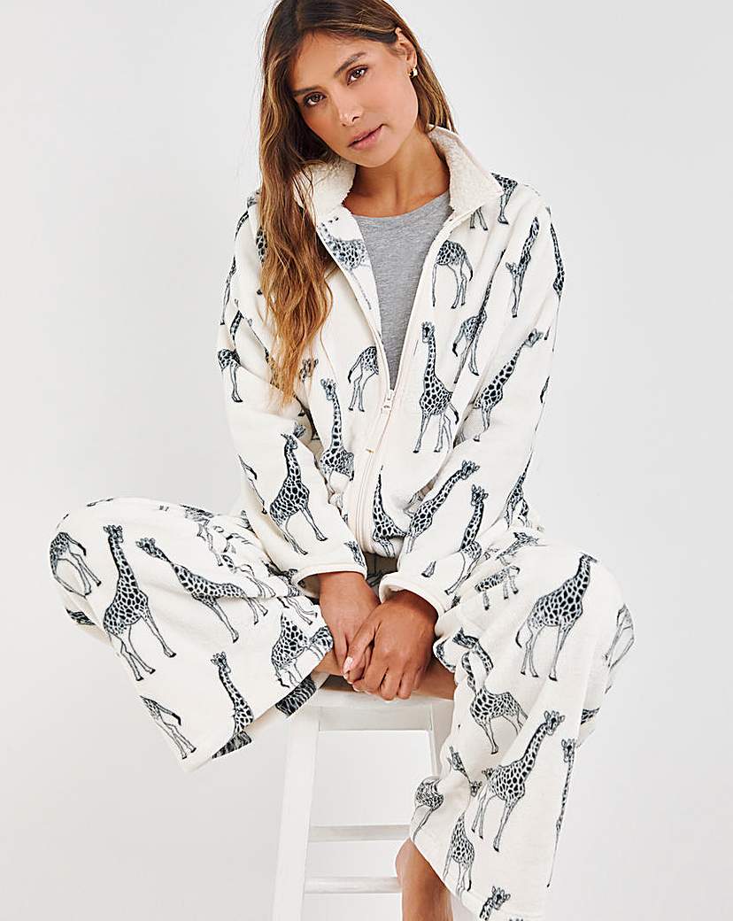 Chelsea Peers Giraffe Fleece PJ Set