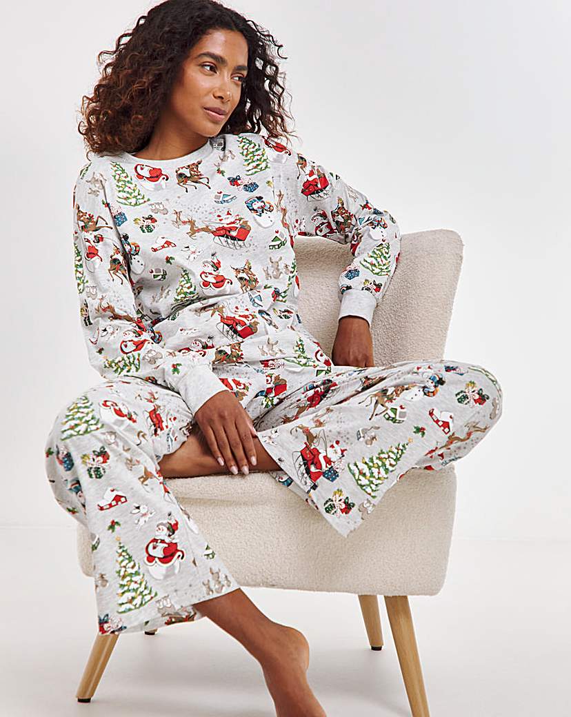 Joe Browns Festive Scene Pyjama Set