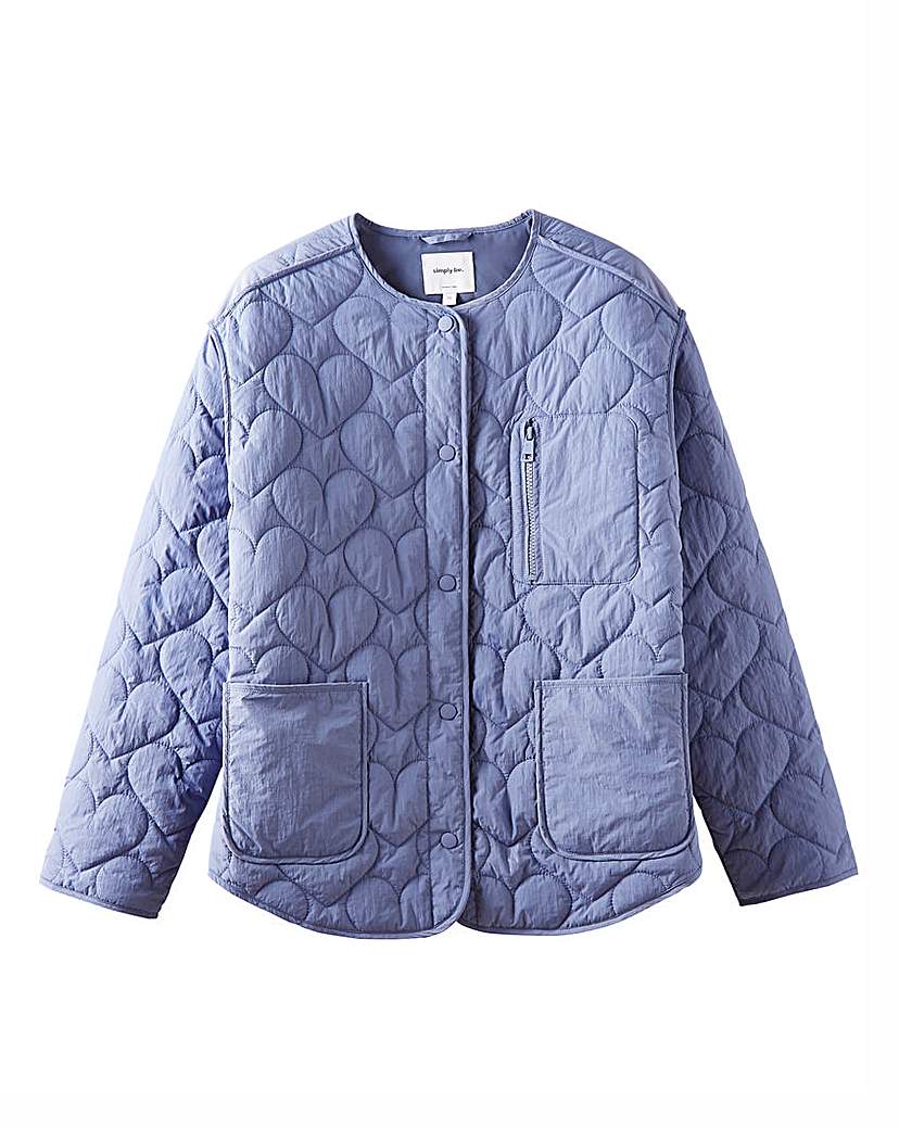 Blue Heart Quilted Jacket