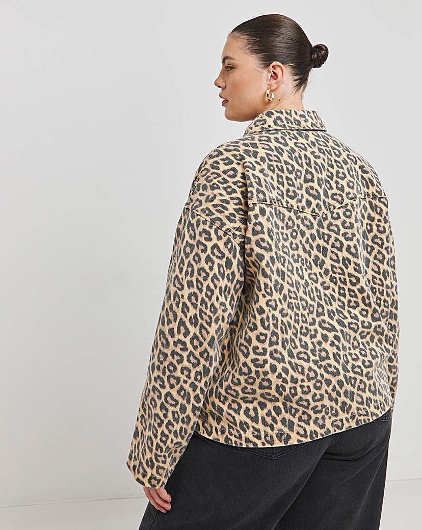 Leopard Print Boxy Jacket