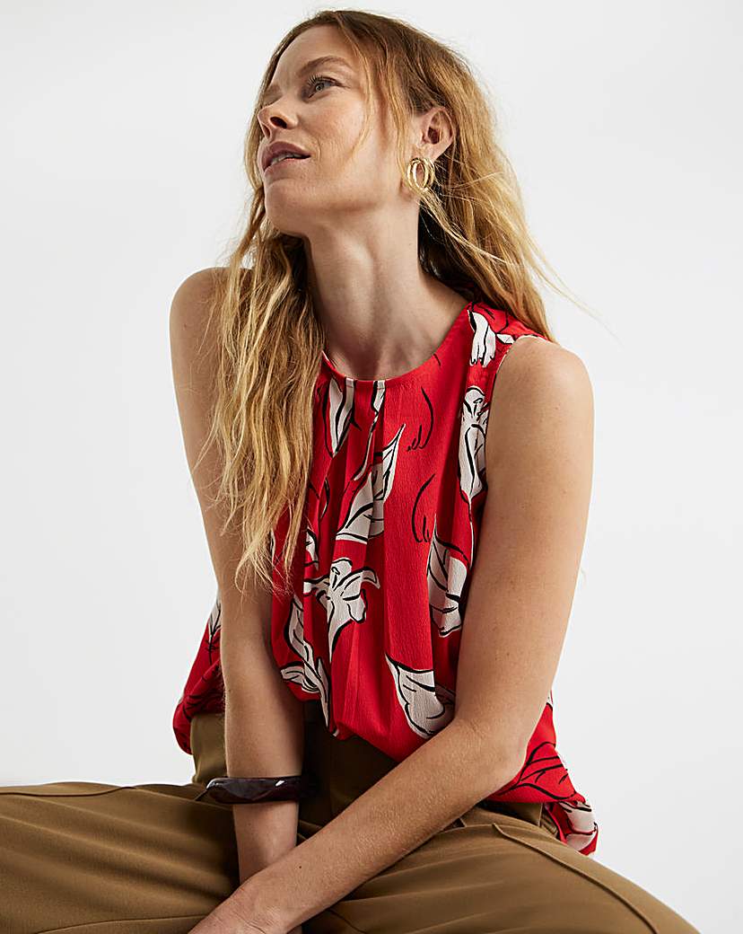 Pleated Shell Top