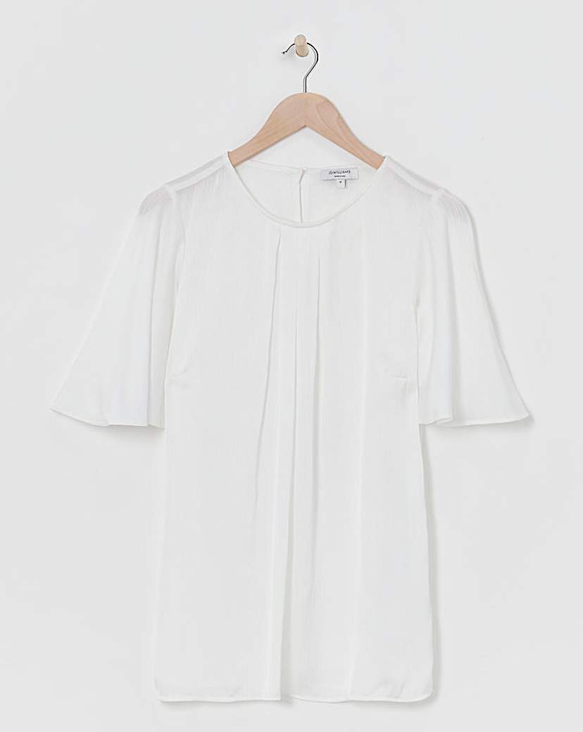 Angel Sleeve Satin Top
