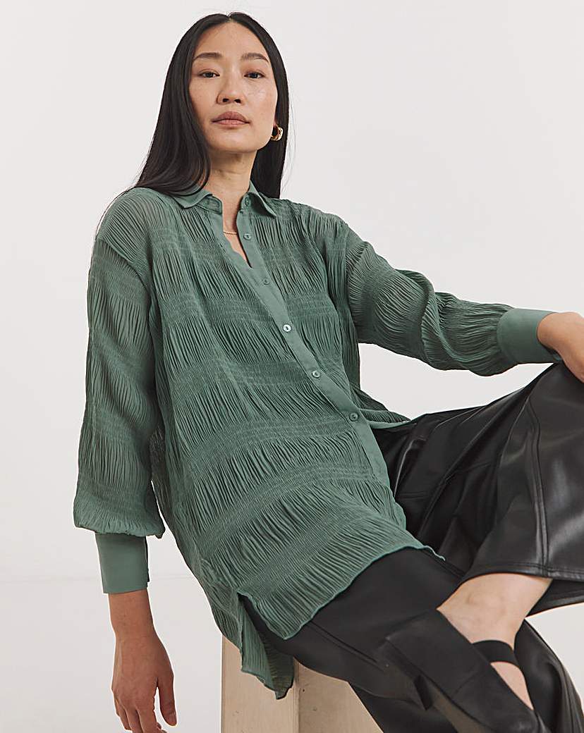 Textured Chiffon Shirt