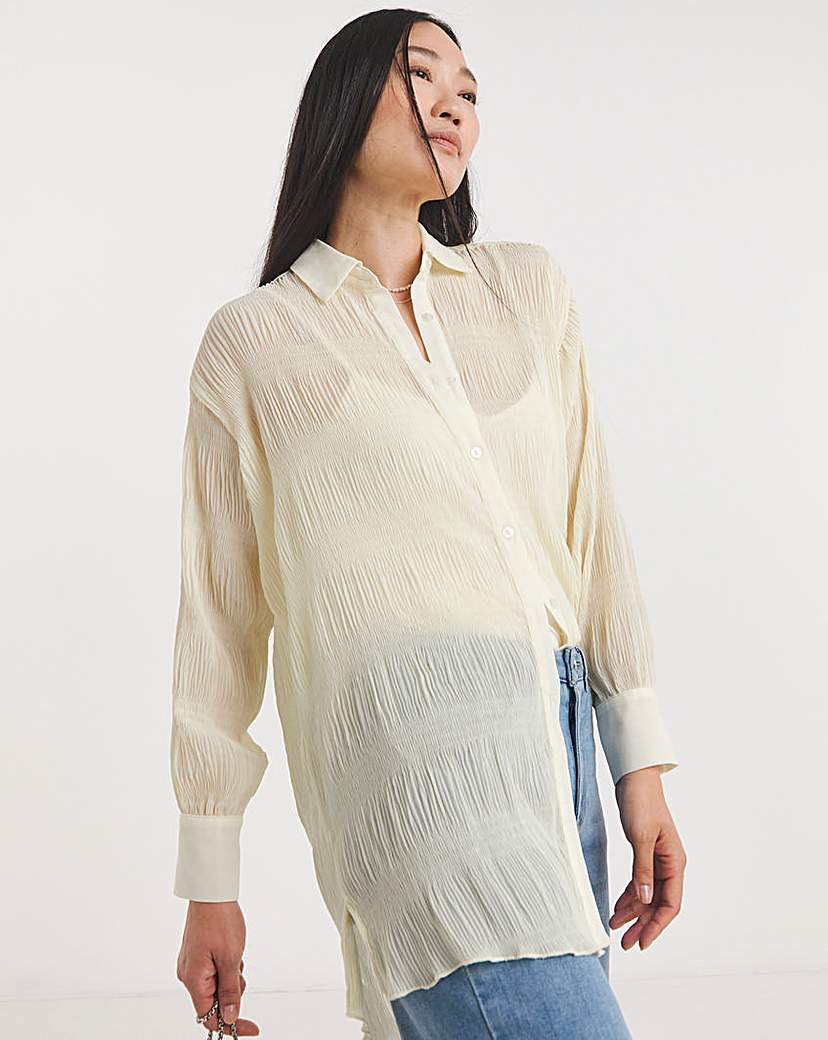 Textured Chiffon Shirt