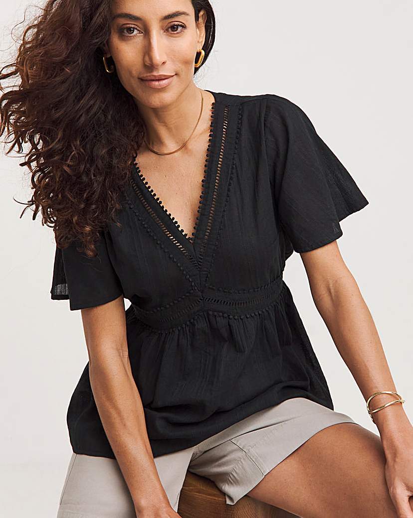 Flutter Sleeve Top