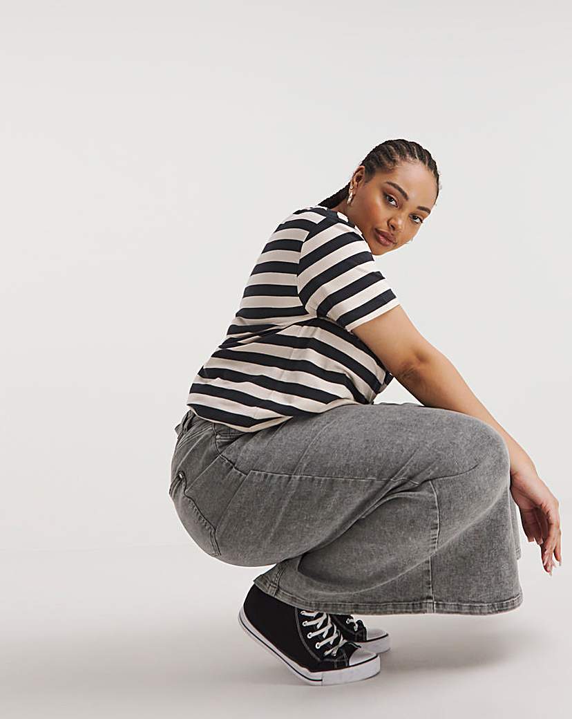 Black Stripe Oversized Tee