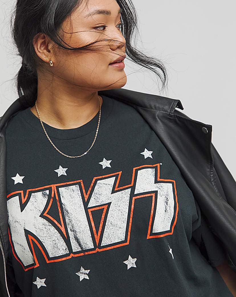 Kiss License T-Shirt - Black