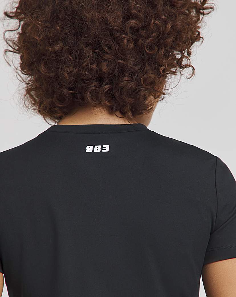 SB3 Black Short Sleeve Active T-Shirt