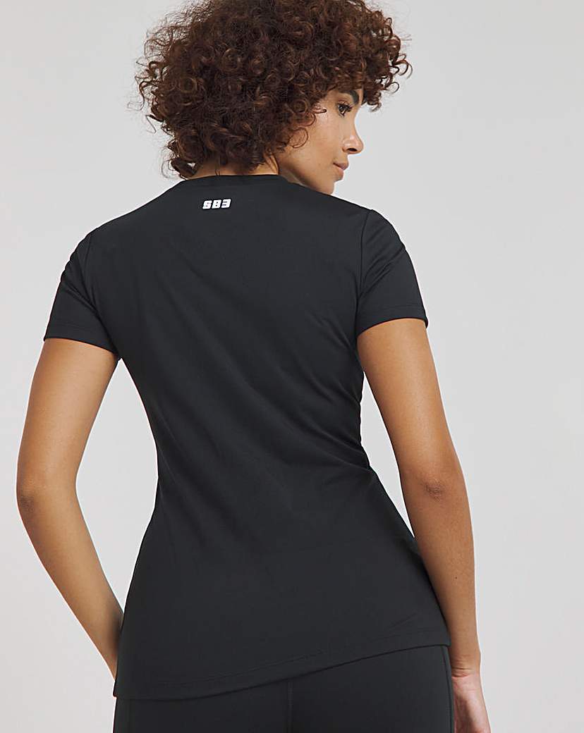SB3 Black Short Sleeve Active T-Shirt