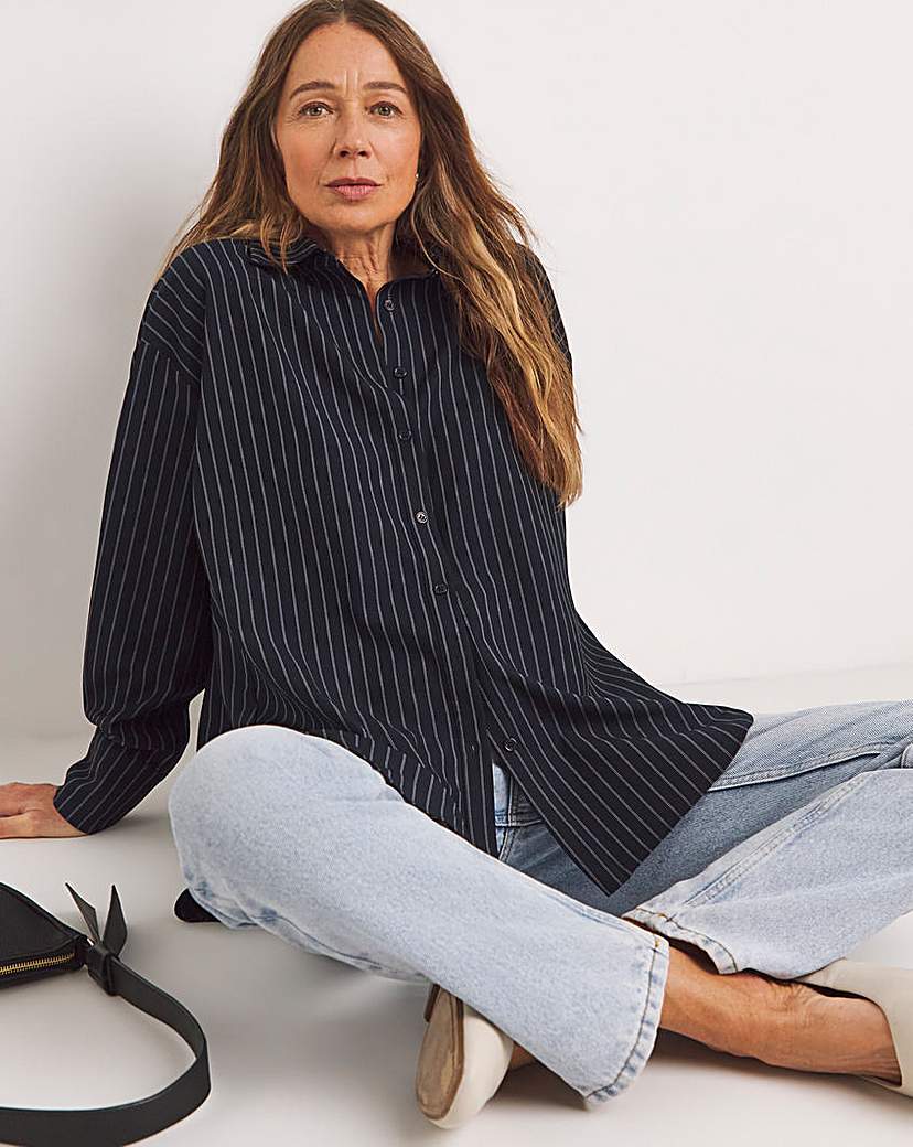 Oversized Pinstripe Shirt