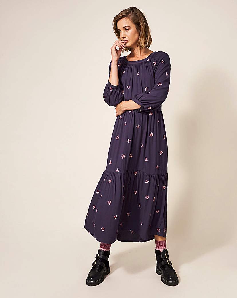 White Stuff Clara Embroidered Dress