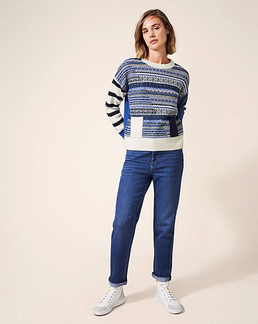 White Stuff Fairisle Mix Stripe Jumper