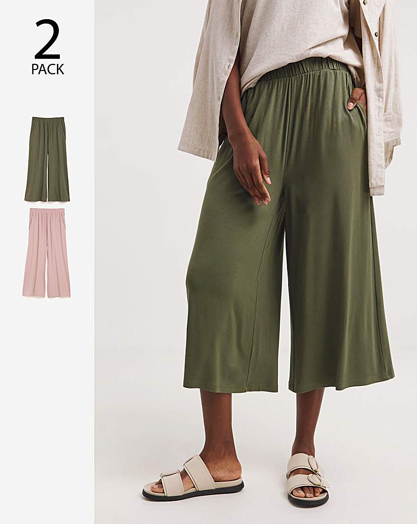 2 Pack Jersey Culottes