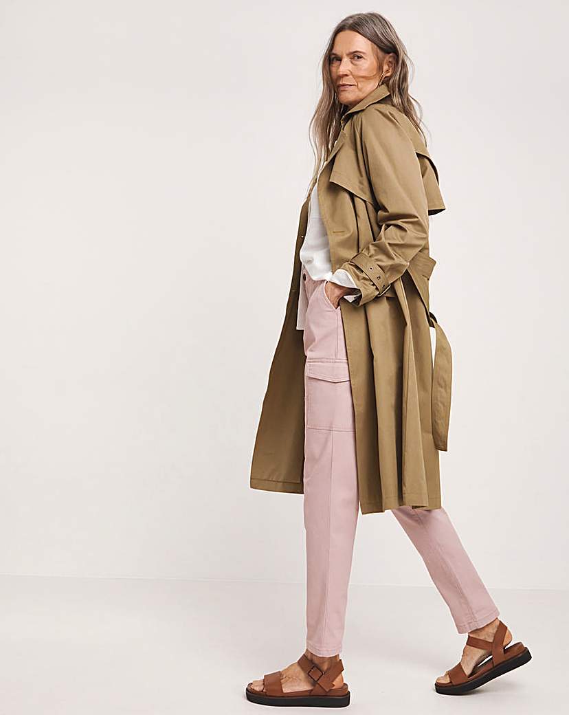 Blush Stretch Utility Tapered Trousers