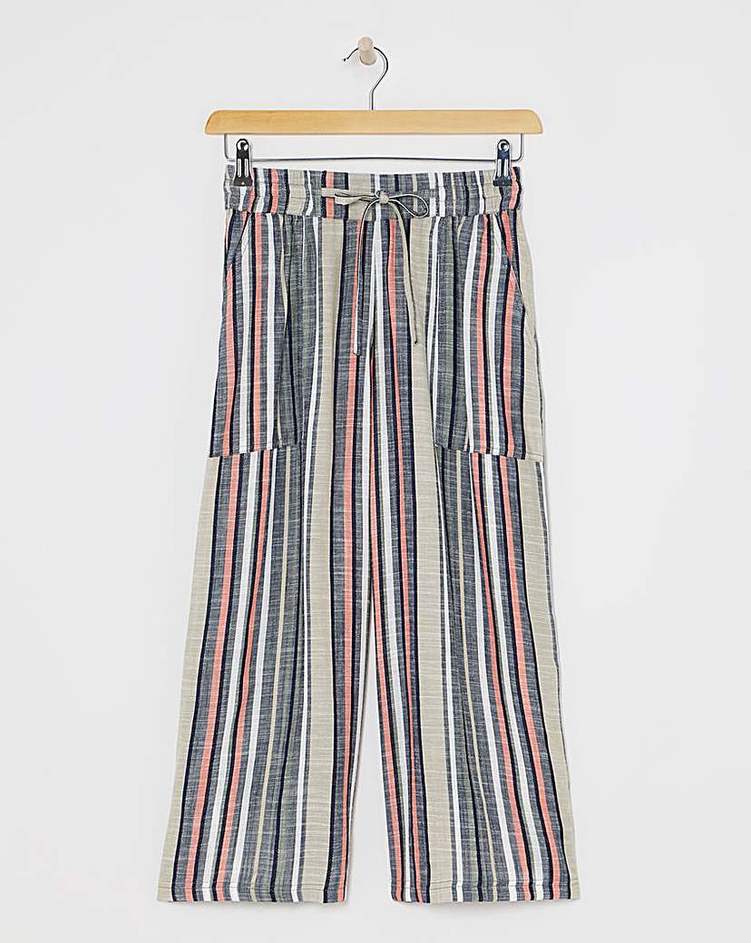 Linen Mix Wide Leg Culotte