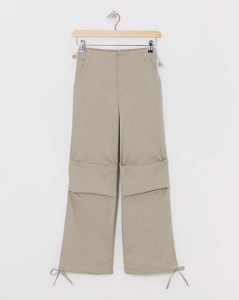 Stone Parachute Utility Trousers