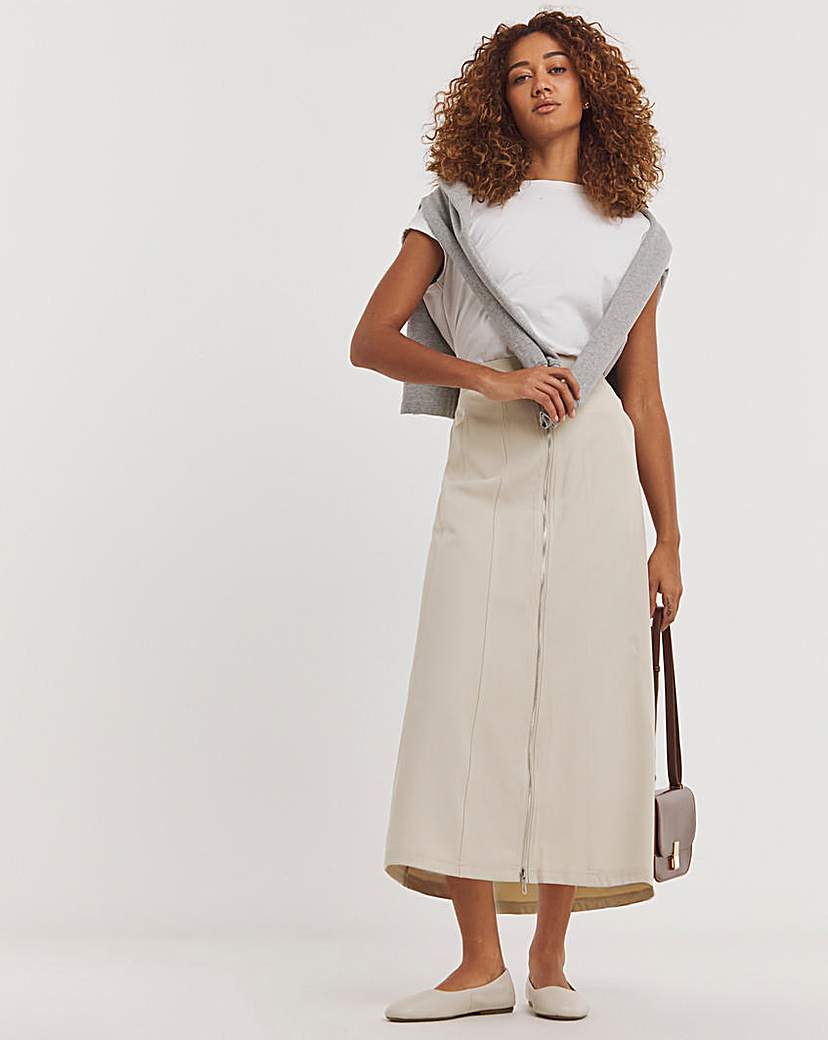 Utility A line Maxi Skirt