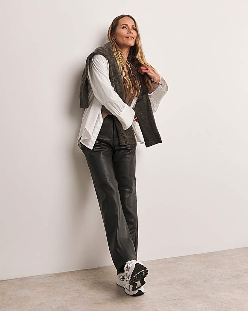 Anthology Leather Straight Leg Trouser