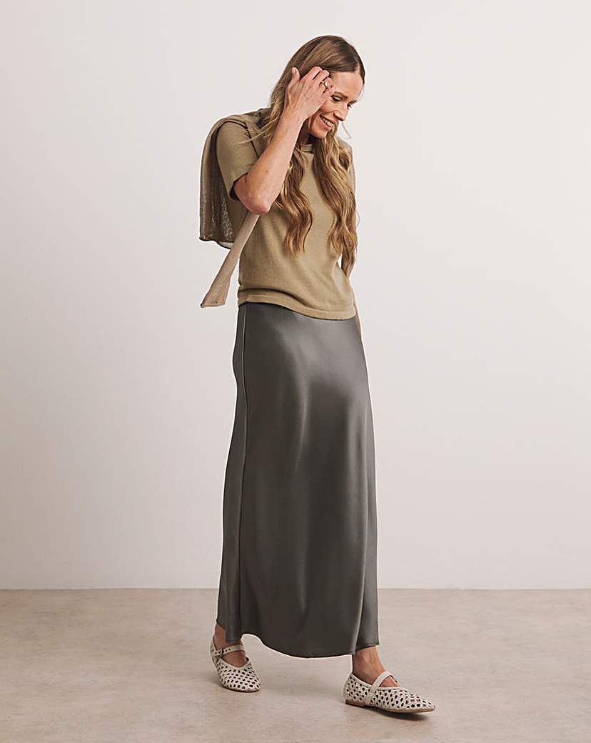 Anthology Satin Slip Skirt