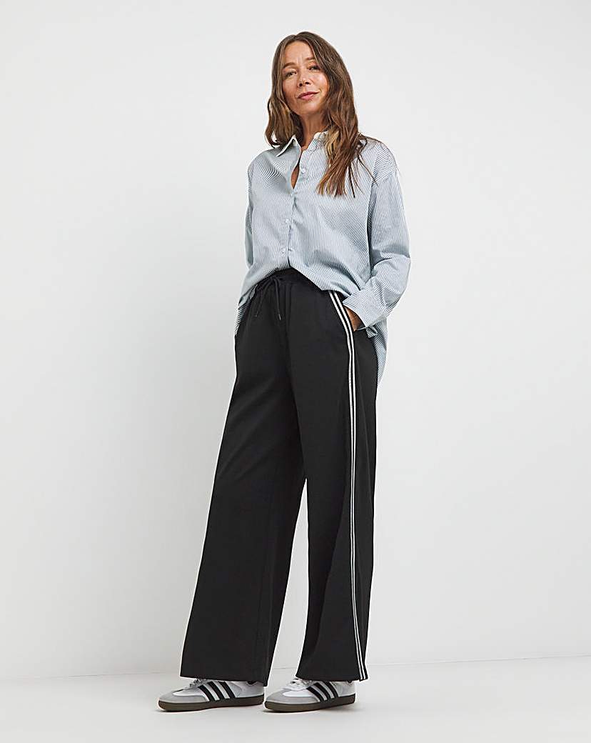 Ponte Glitter Side Stripe Trouser