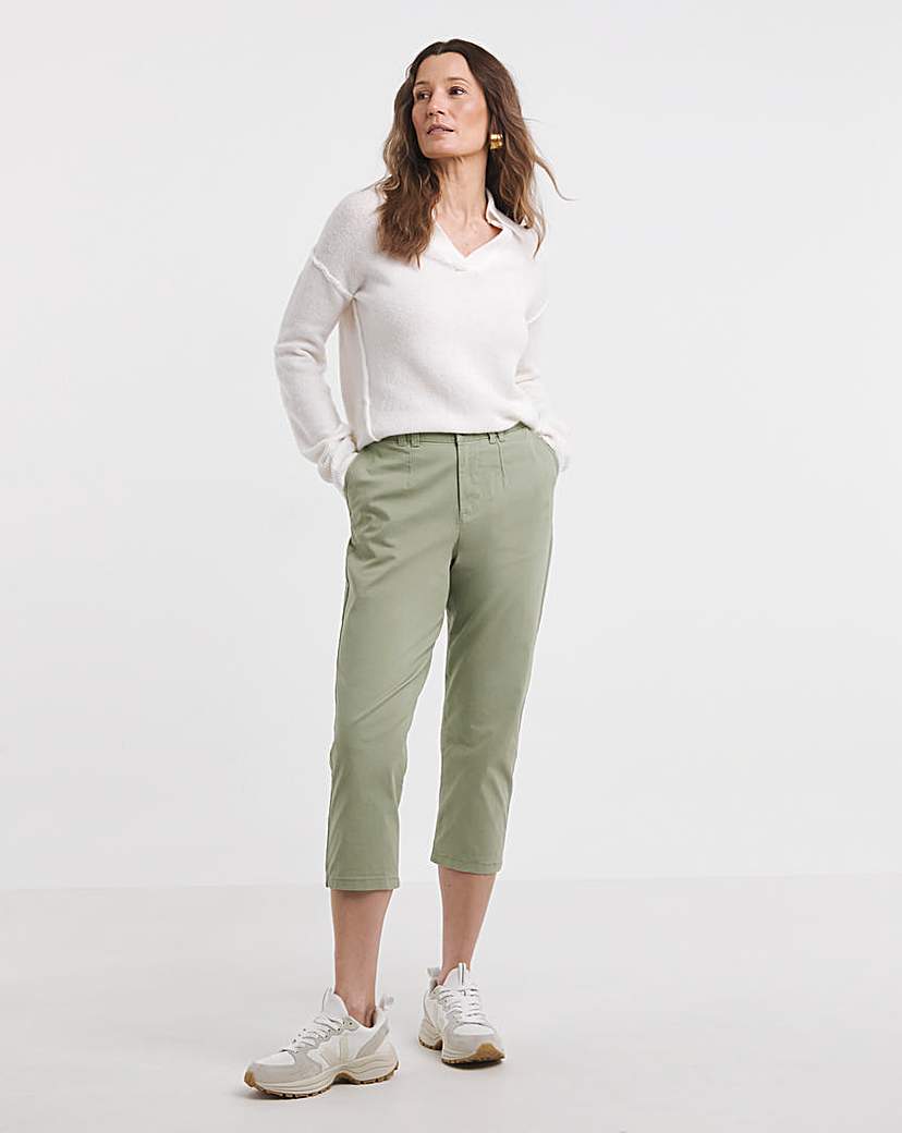 New In - Stretch Cropped Chino Trouser