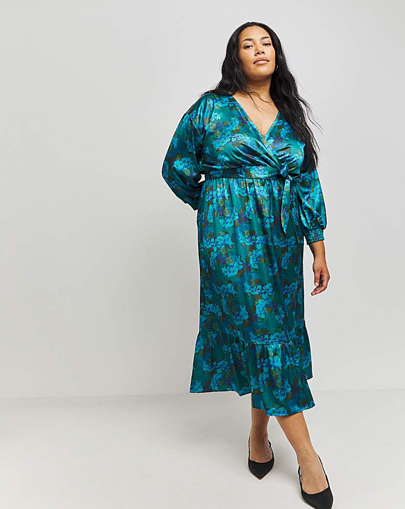 Chi Floral Wrap Dress