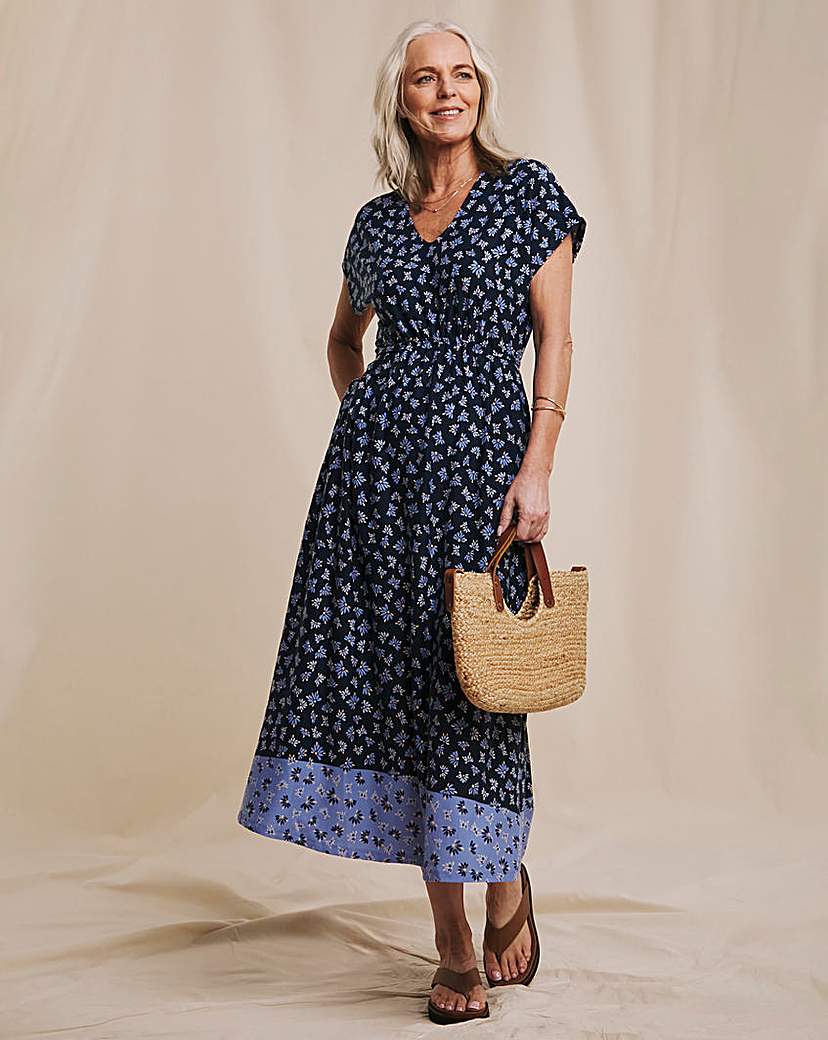 Julipa Jersey Gathered Waist Midi Dress