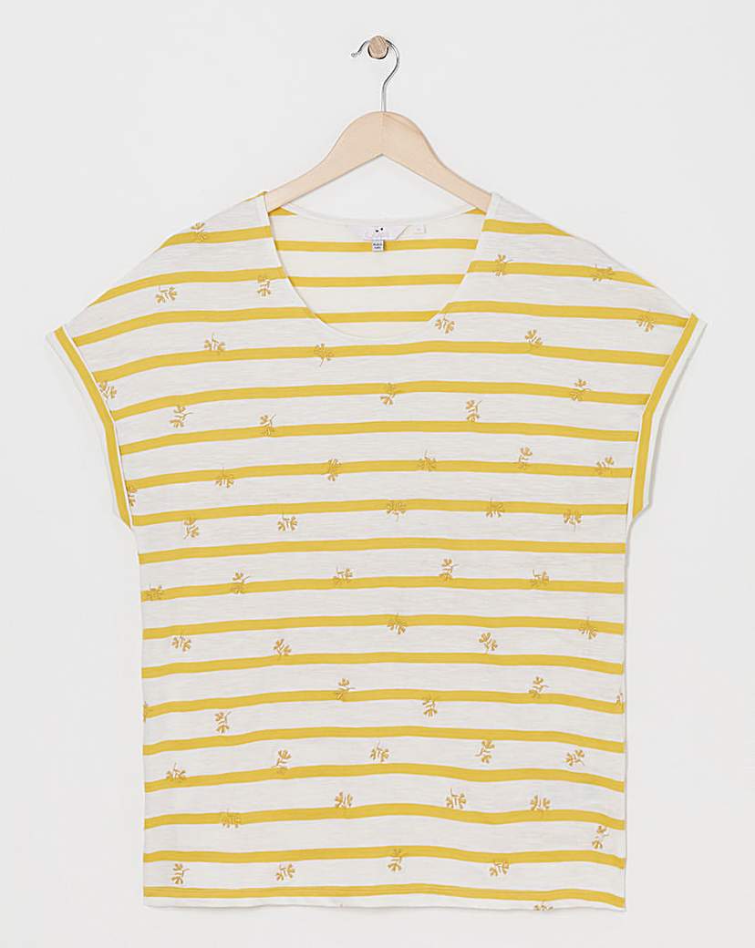Julipa Embroidered Stripe T-Shirt