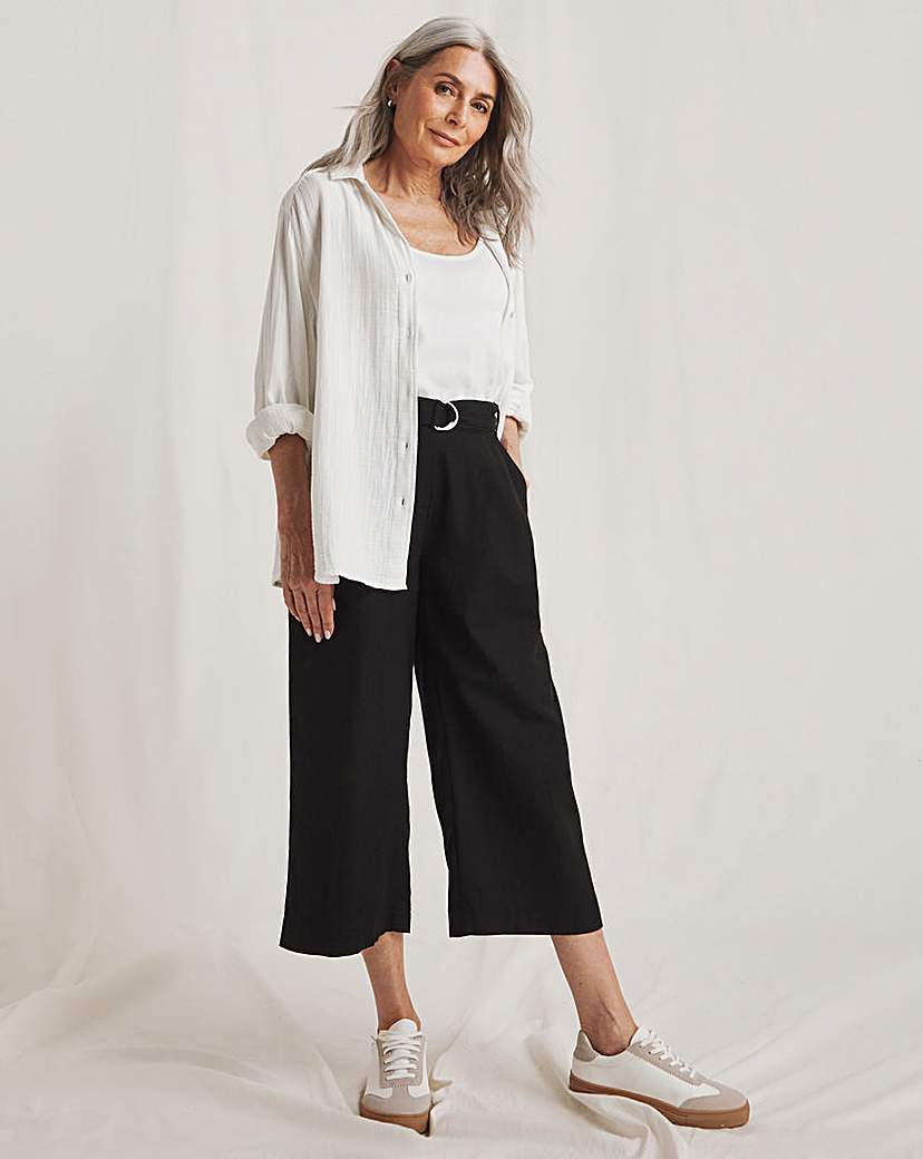 Julipa Linen Crop Trouser