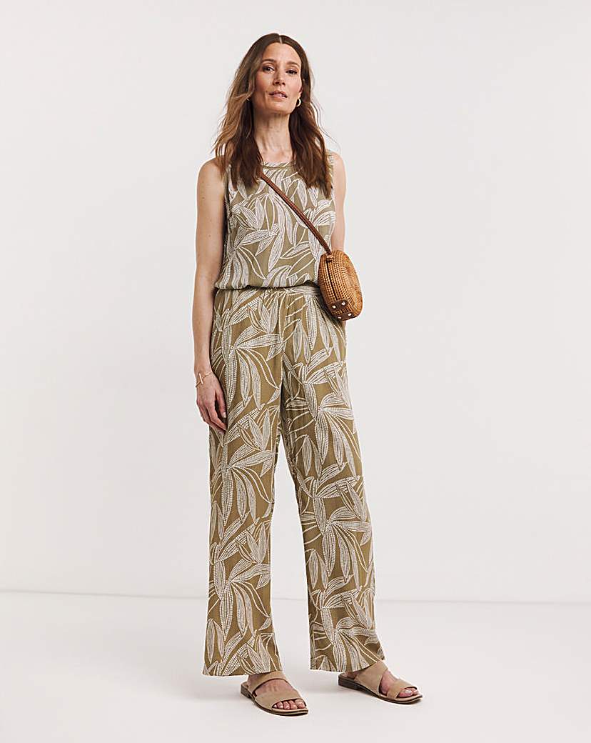 Julipa Printed Crinkle Trouser