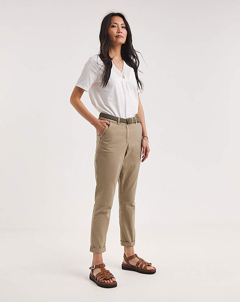 Julipa Chino Trouser With Belt