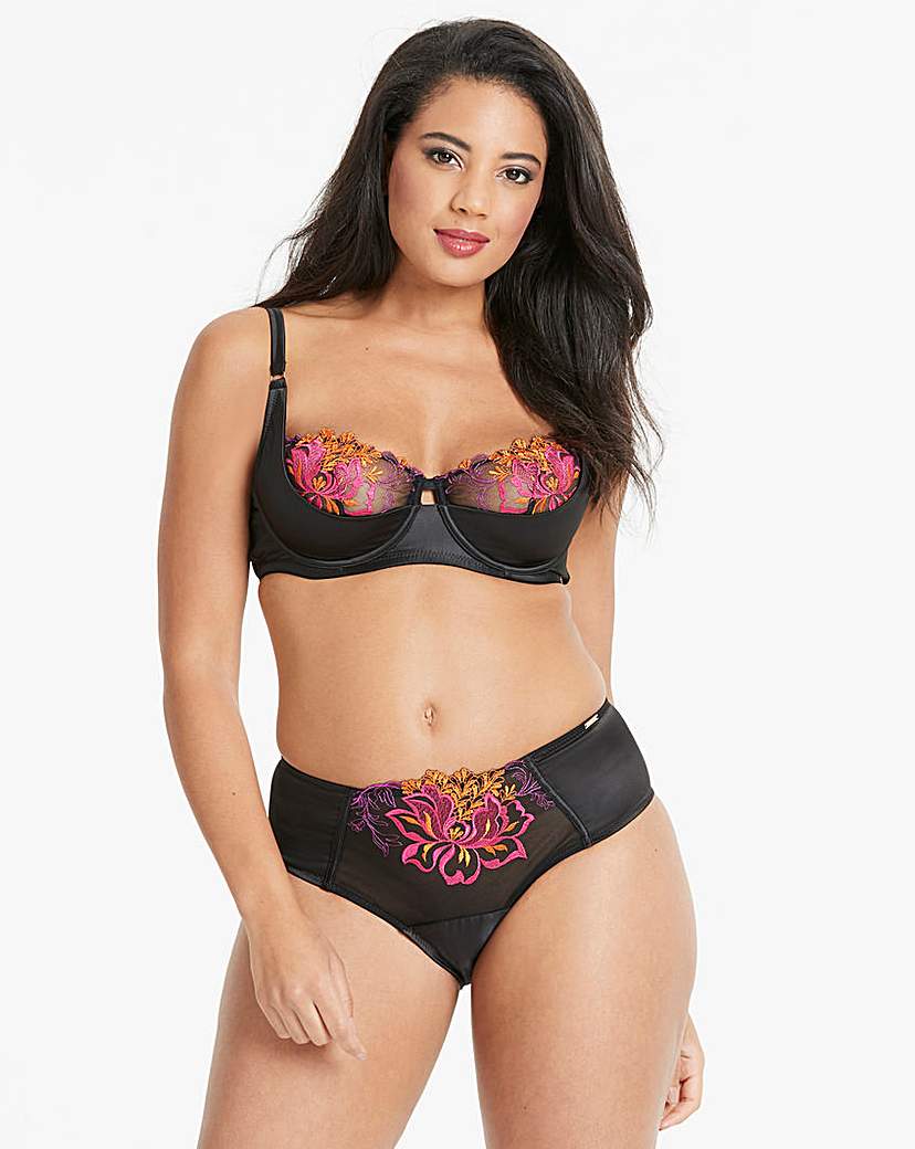 Image of Figleaves Curve Dark Romance Balcony Bra