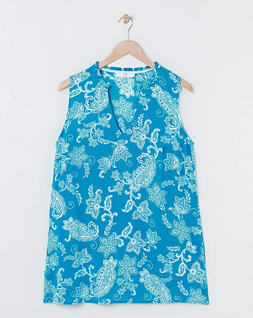 Julipa Sleeveless Ruffle Blouse