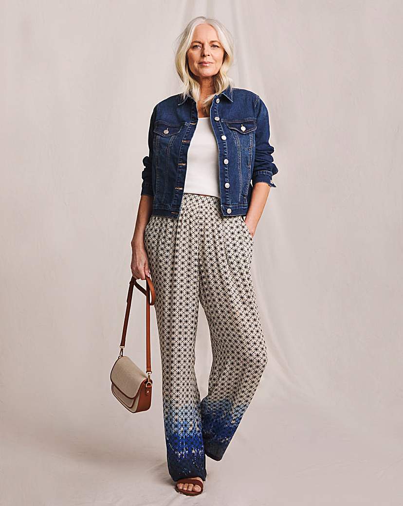 Julipa Printed Crinkle Trouser