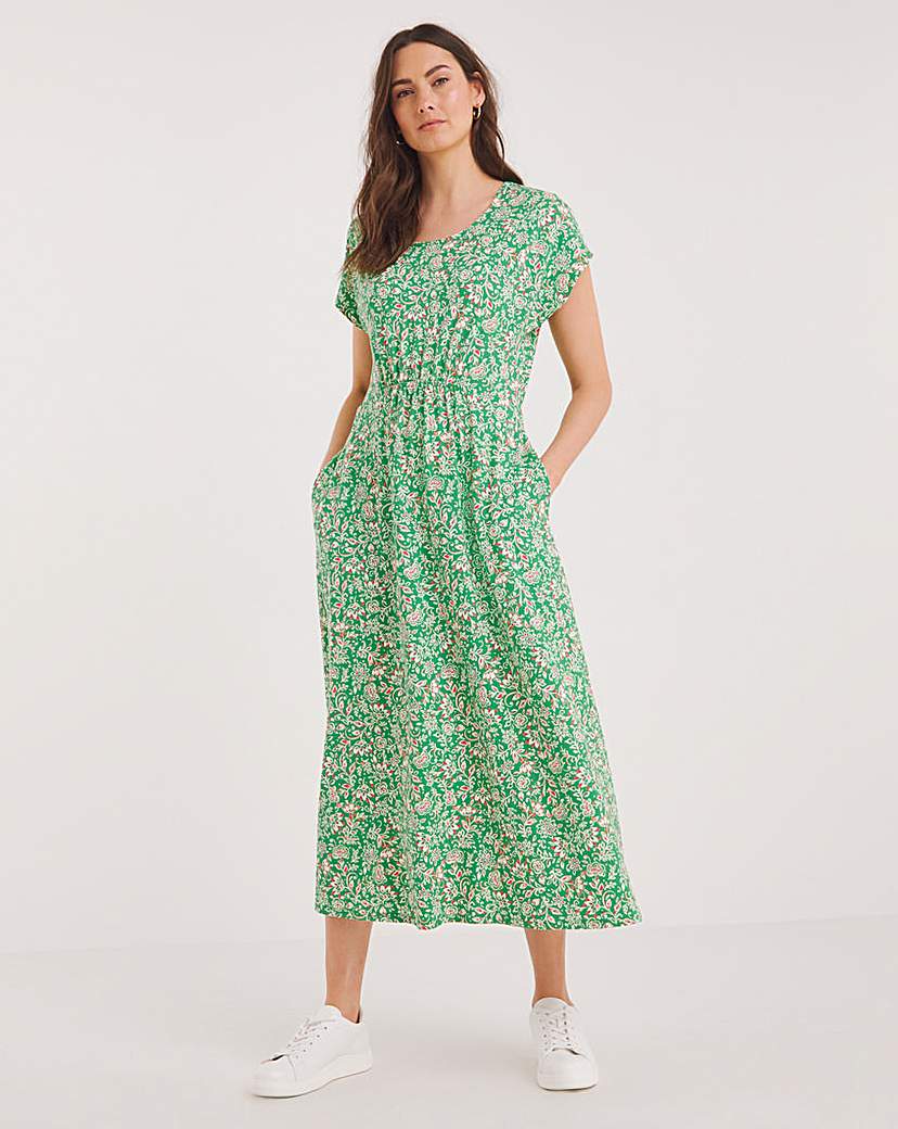 Julipa Gathered Waist Jersey Dress