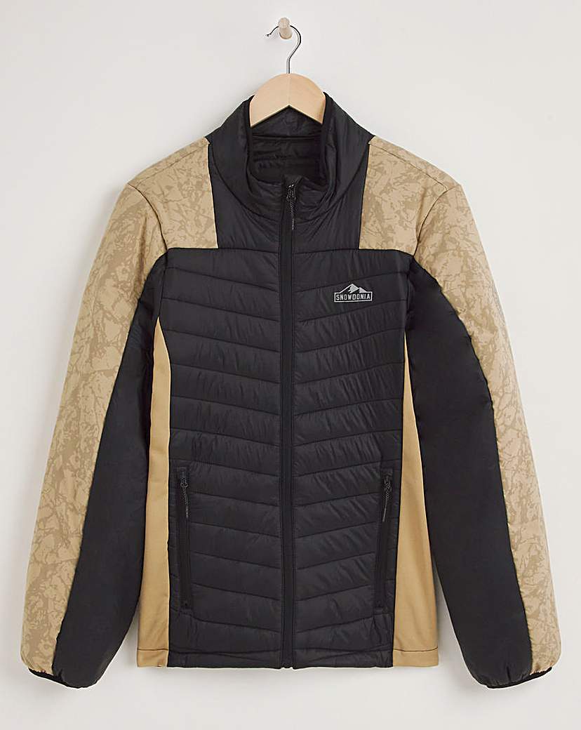 Snowdonia Black Hybrid Padded Jacket