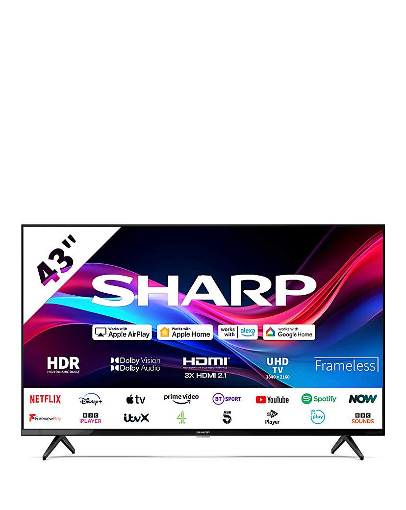 Sharp 4T-C43GJ4225K 43in Smart UHD TV