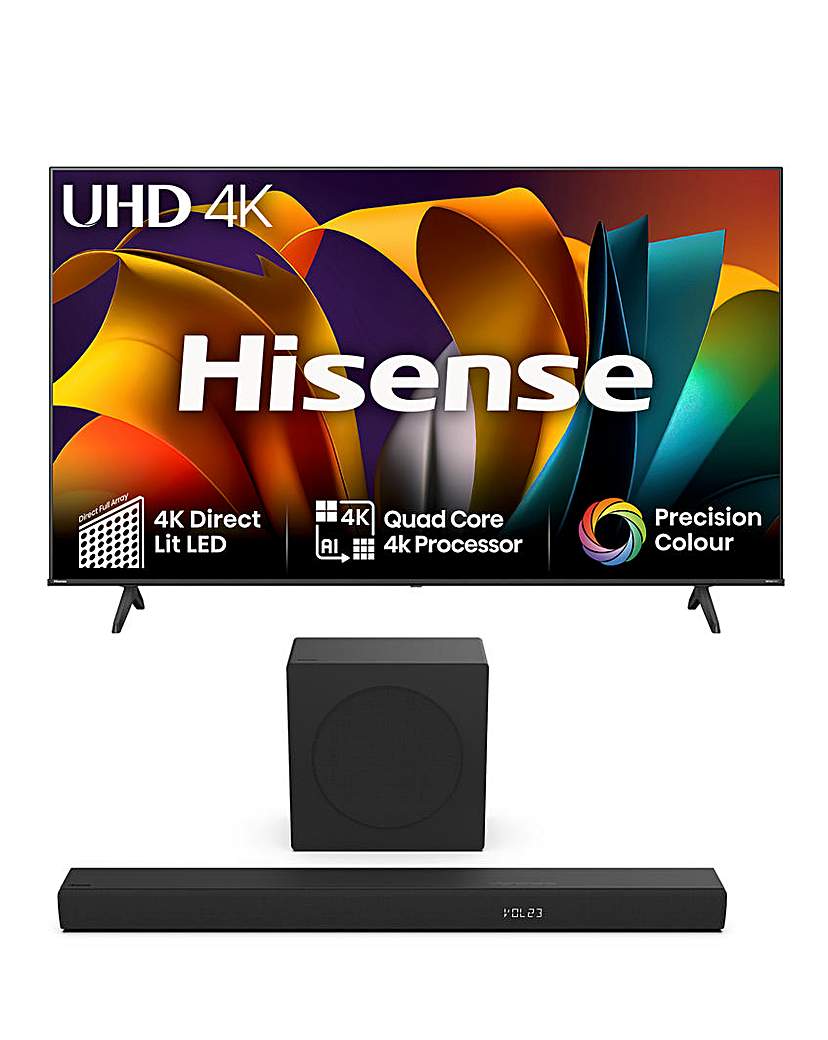 Hisense 65i 180W Soundbar Bundle