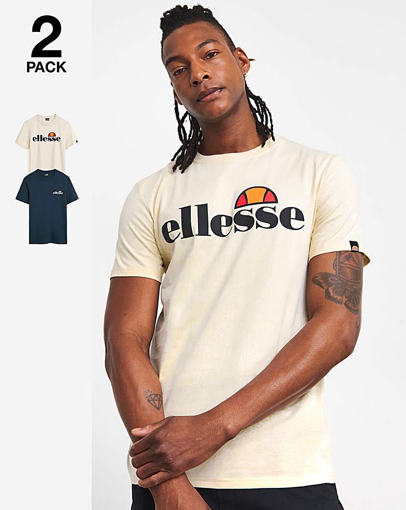 ellesse 2 Pack Aracoza T-Shirts