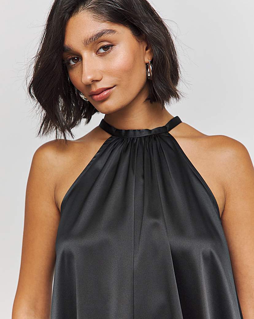 Satin Halterneck Top