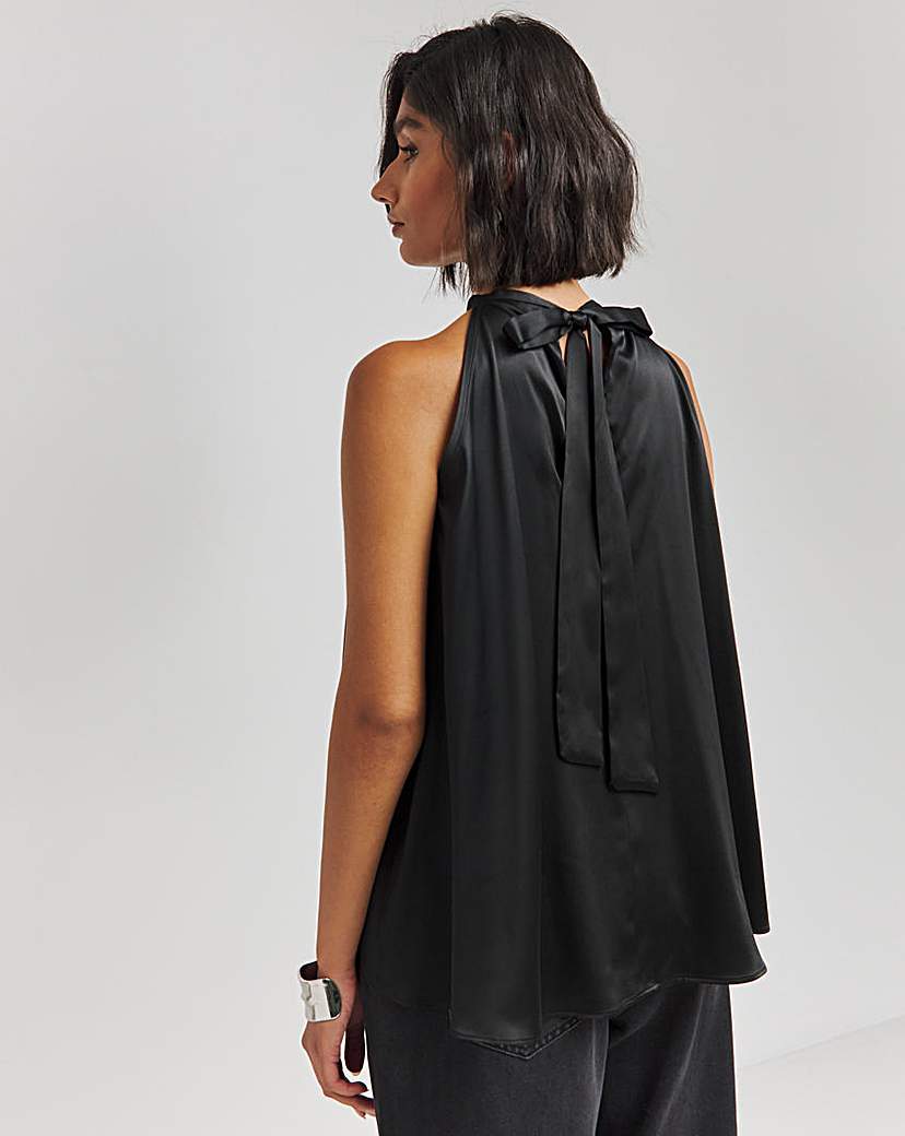 Satin Halterneck Top