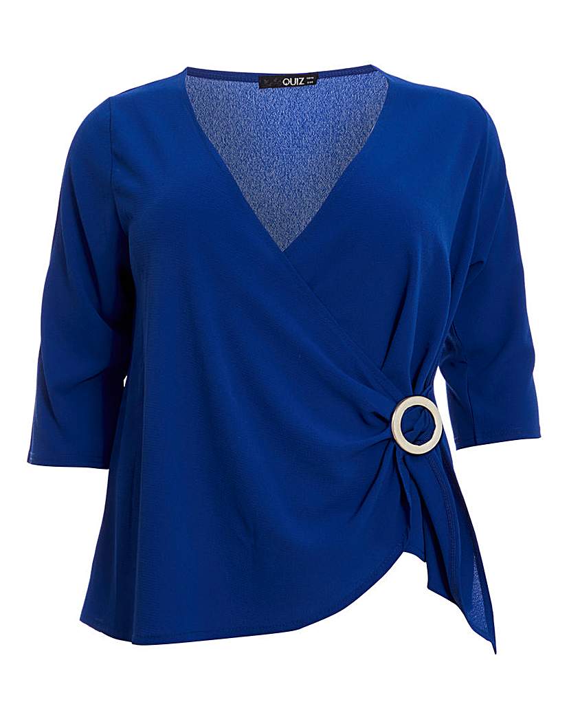 Image of Quiz Wrap Jewelled Top