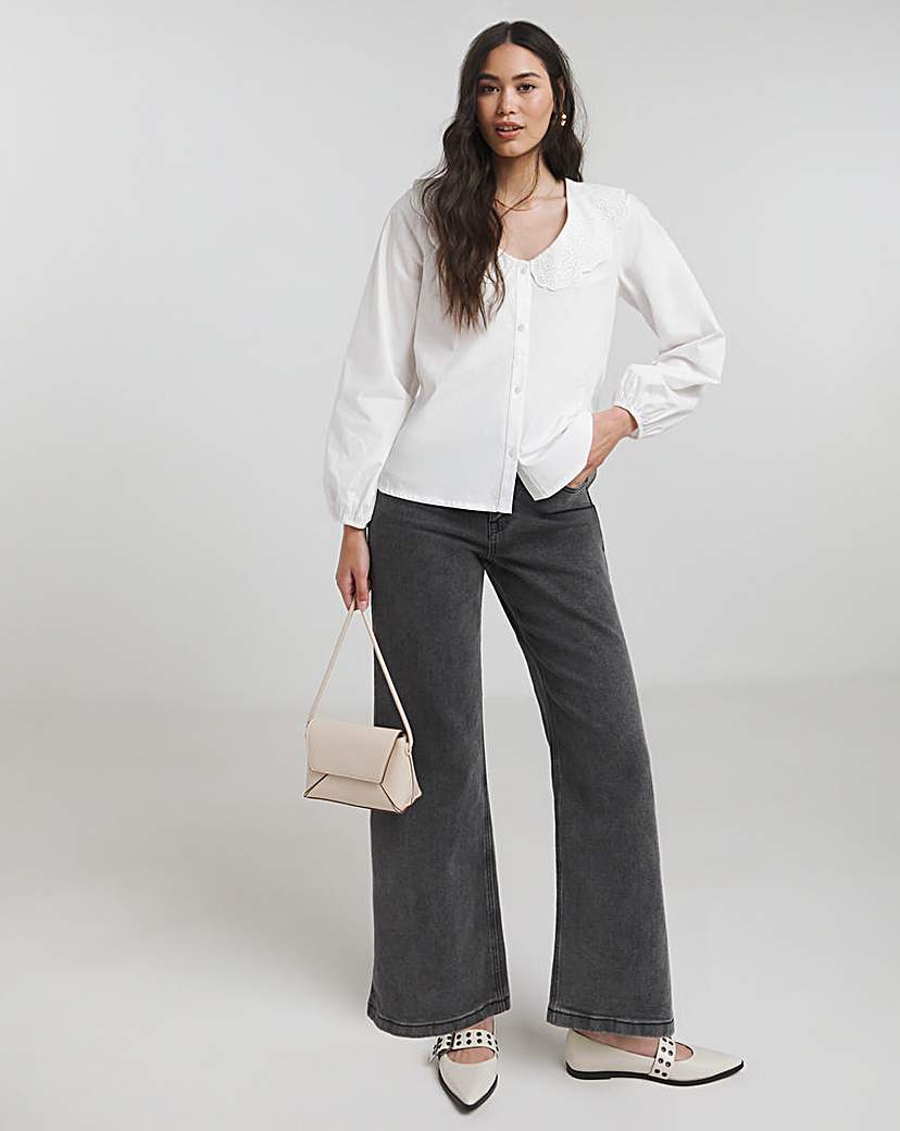 Collared Poplin Shirt