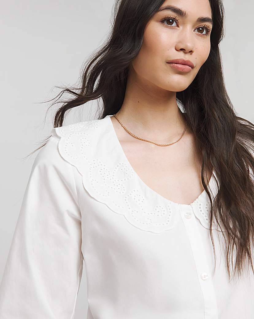 Collared Poplin Shirt