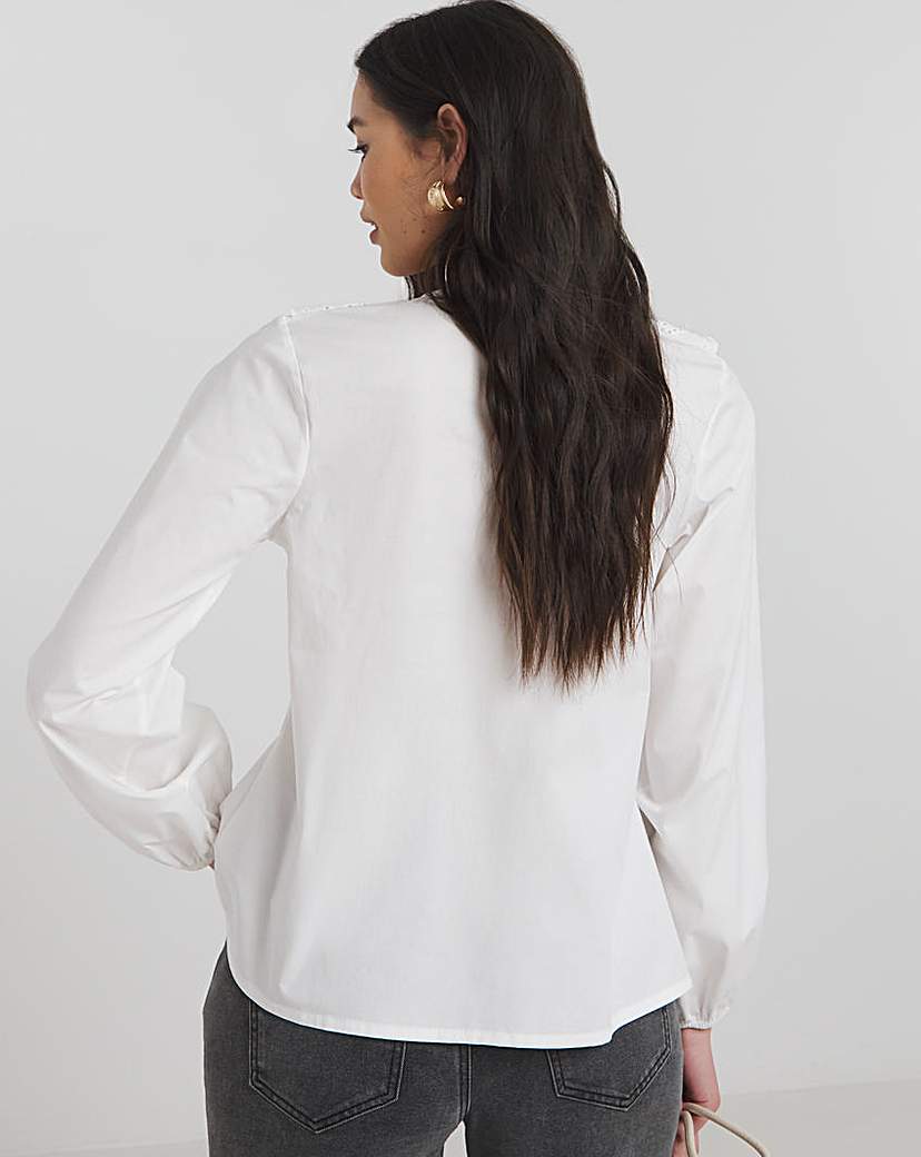 Collared Poplin Shirt